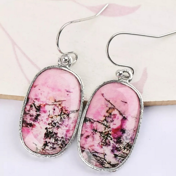 Jewelry - 🎀Boho Style Pink Turquoise Drop Earrings